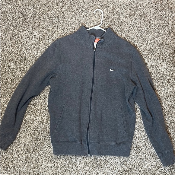 💜Nike Women's Dark Gray Full-Zip Sweatshirt - Picture 1 of 2